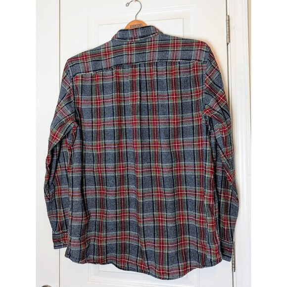 L.L. Bean Men's Plaid Casual Button Down Shirt - Red and Blue - Picture 3 of 11